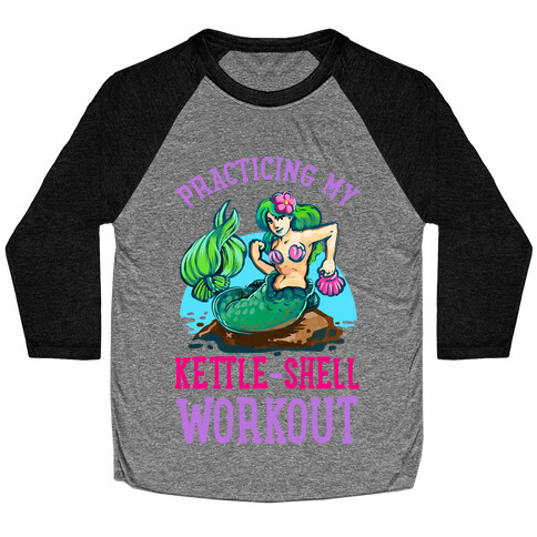 Practicing My Kettle-Shell Workout! Baseball Tee