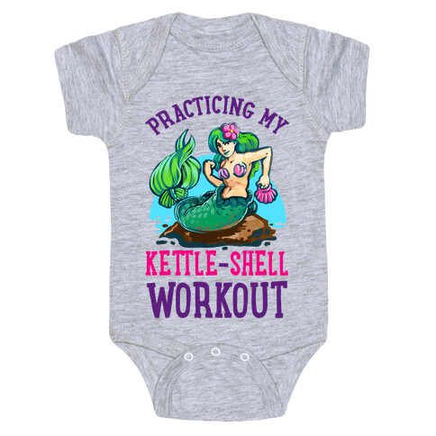 Practicing My Kettle-Shell Workout! Baby One-Piece