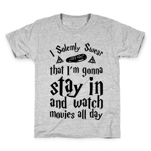 I Solemnly Swear That I'm Gonna Watch Movies All Day Kids T-Shirt