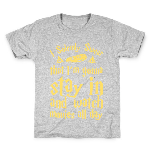 I Solemnly Swear That I'm Gonna Watch Movies All Day Kids T-Shirt