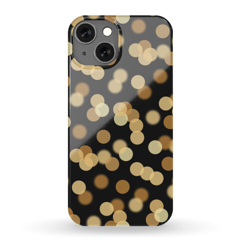 Gold Glitter Bokeh Pattern Phone Case