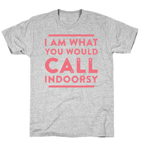 I Am What You Would Call Indoorsy T-Shirt