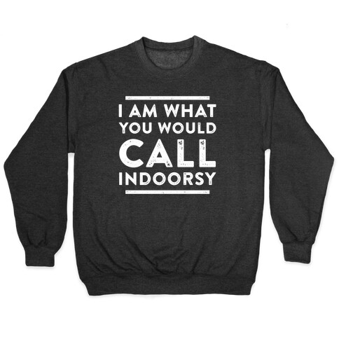 I Am What You Would Call Indoorsy Pullover