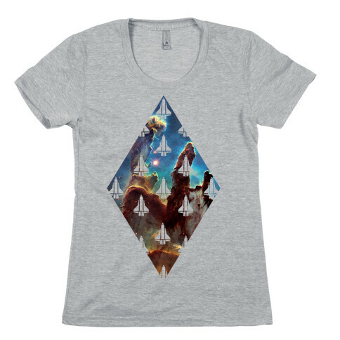 Eagle Nebula Space Race Womens T-Shirt