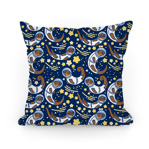 Otters In Space Pillow