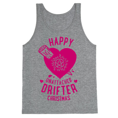 Happy Unattached Drifter Christmas Tank Top