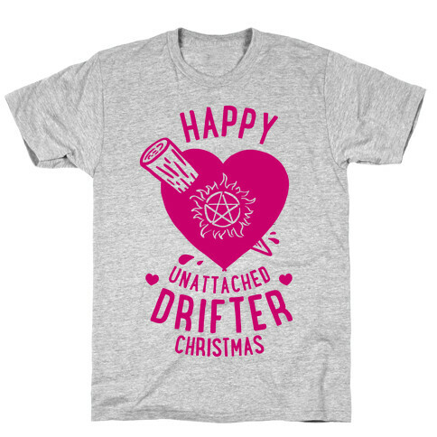 Happy Unattached Drifter Christmas T-Shirt