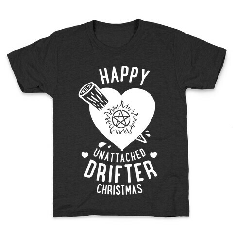 Happy Unattached Drifter Christmas Kids T-Shirt