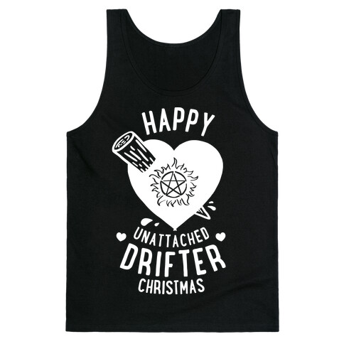 Happy Unattached Drifter Christmas Tank Top