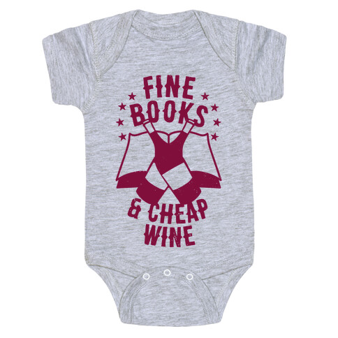 Fine Books & Cheap Wine Baby One-Piece