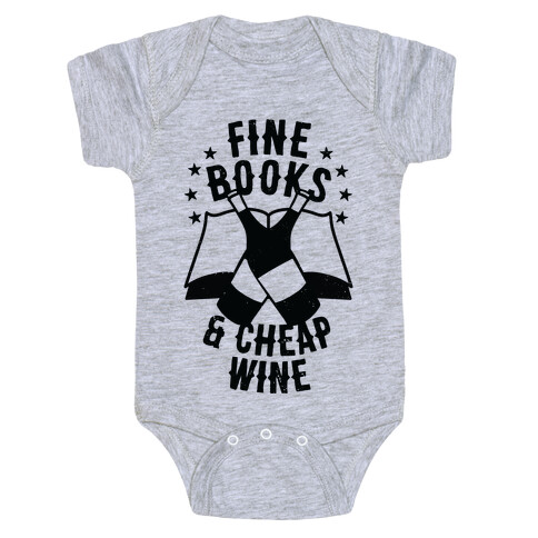 Fine Books & Cheap Wine Baby One-Piece