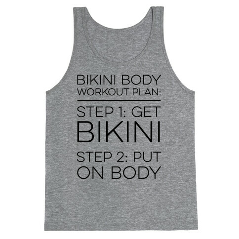 Bikini Body Workout Plan Tank Top