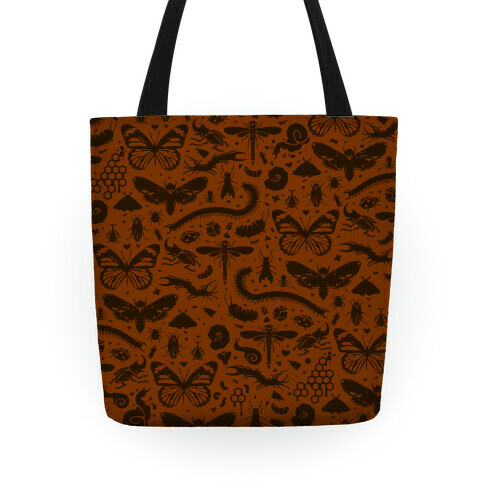 Insect Silhouette Pattern Tote