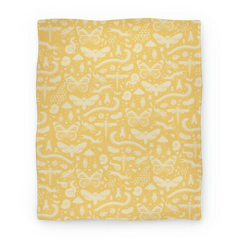 Insect Silhouette Pattern Blanket