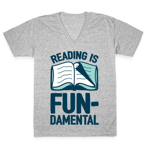 Reading Is Fundamental V-Neck Tee Shirt