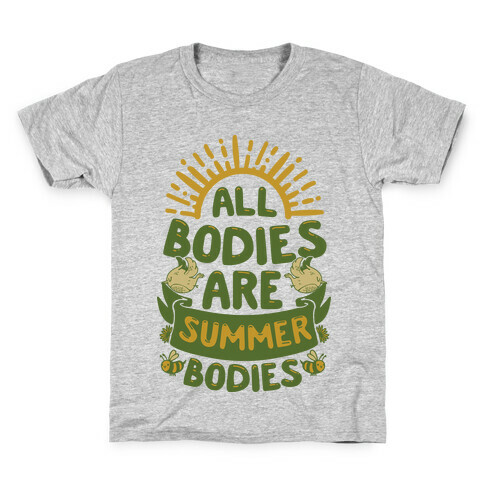 All Bodies Are Summer Bodies Kids T-Shirt