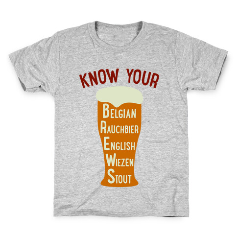 Know Your Brews Kids T-Shirt