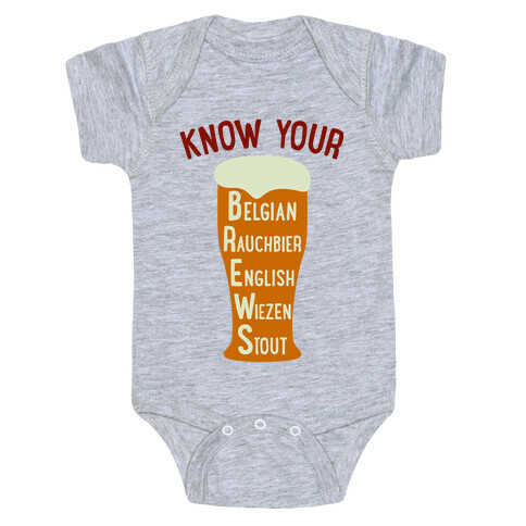 Know Your Brews Baby One-Piece