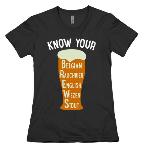 Know Your Brews Womens T-Shirt