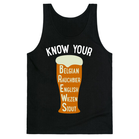 Know Your Brews Tank Top