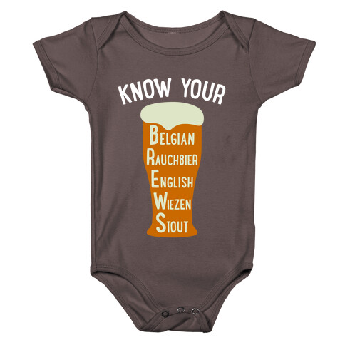 Know Your Brews Baby One-Piece