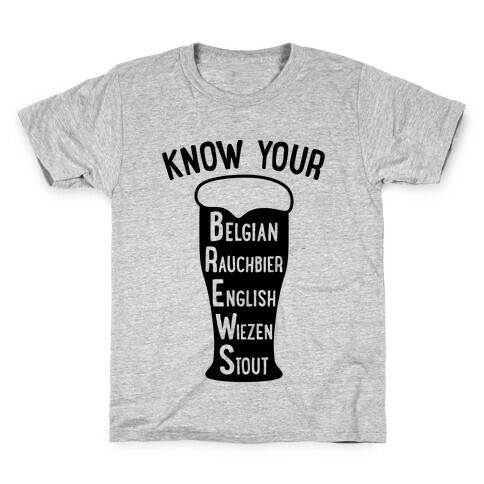 Know Your Brews Kids T-Shirt