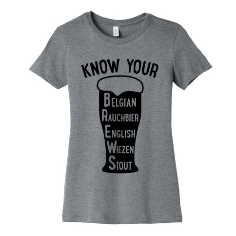 Know Your Brews Womens T-Shirt