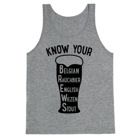 Know Your Brews Tank Top