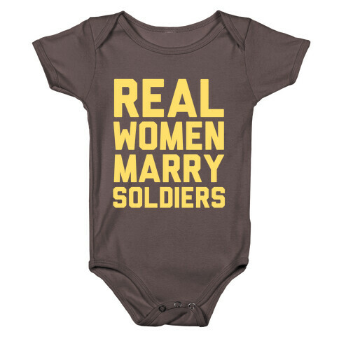 Real Women Marry Soldiers Baby One-Piece