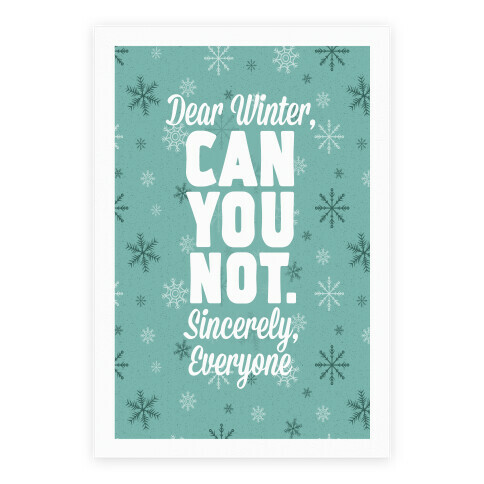Dear Winter Poster