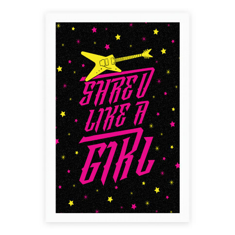 Shred Like A Girl Poster