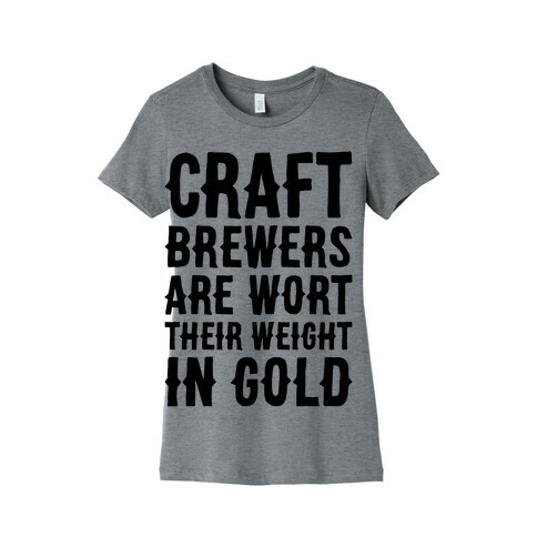 Wort Their Weight In Gold Womens T-Shirt