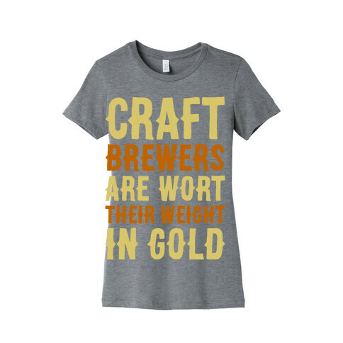 Wort Their Weight In Gold Womens T-Shirt