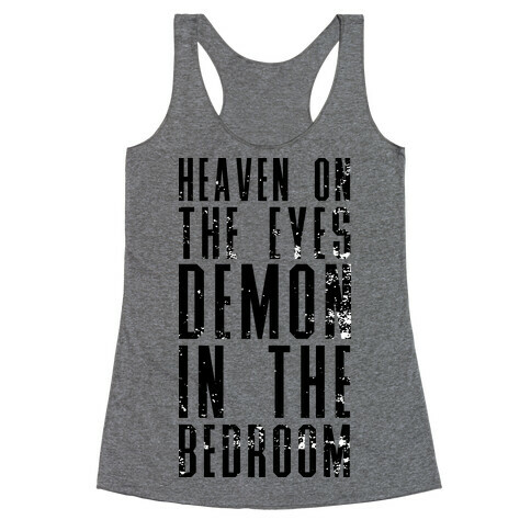 Heaven On The Eyes Demon In The Bedroom Racerback Tank Top