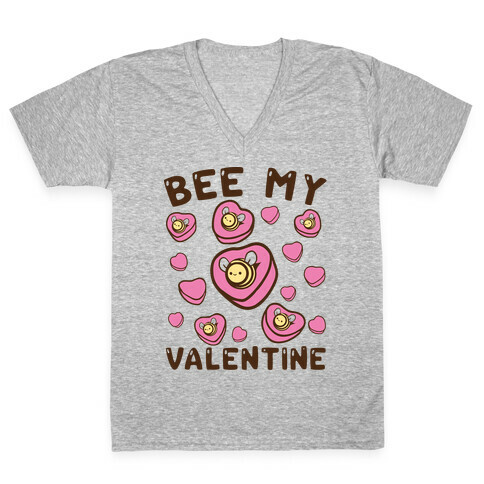 Bee My Valentine V-Neck Tee Shirt