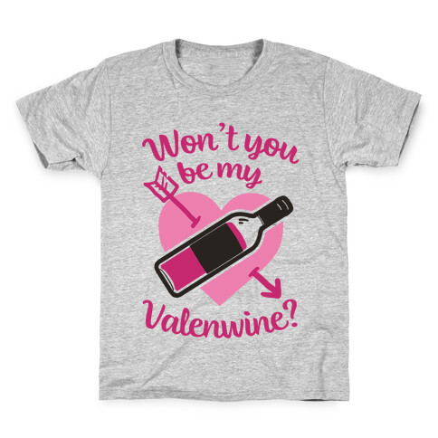 Won't You Be My Valenewine? Kids T-Shirt