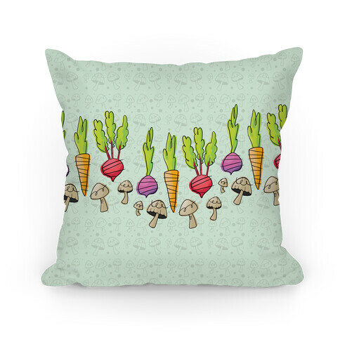 Retro Vegetable Pattern Pillow