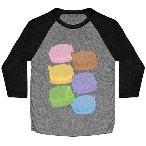 Cat Macarons Baseball Tee