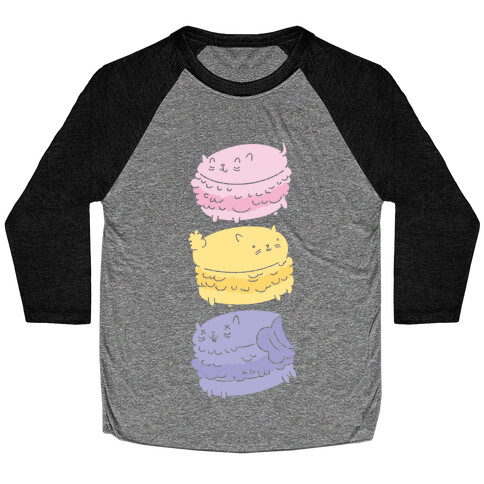 Cat Macarons Baseball Tee