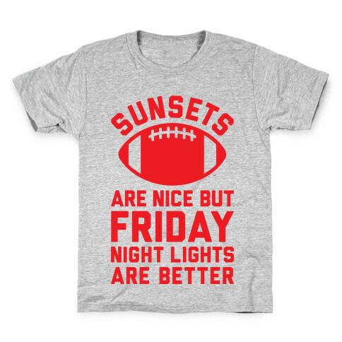 Sunsets And Friday Night Lights Kids T-Shirt