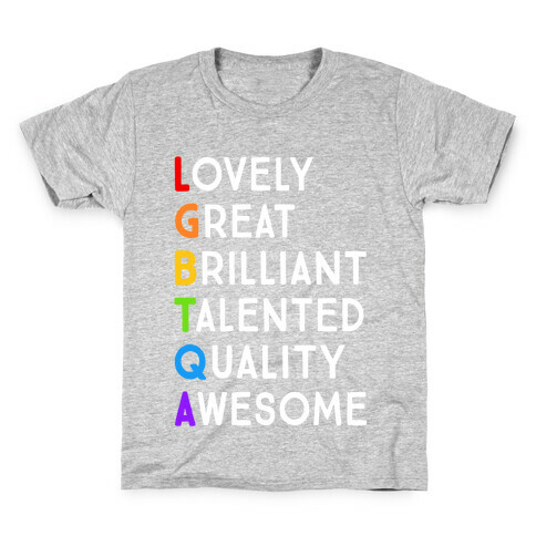 LGBTQA Meanings Kids T-Shirt