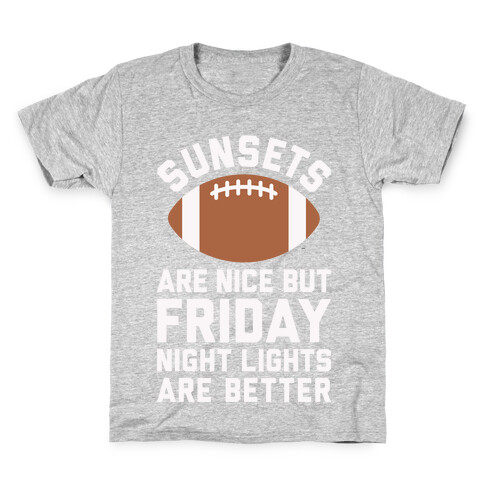 Sunsets And Friday Night Lights Kids T-Shirt
