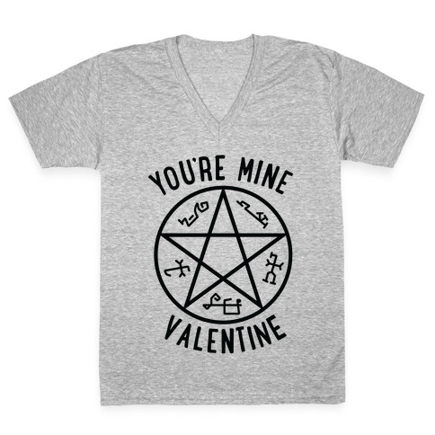 Devil's Trap Supernatural Valentine V-Neck Tee Shirt