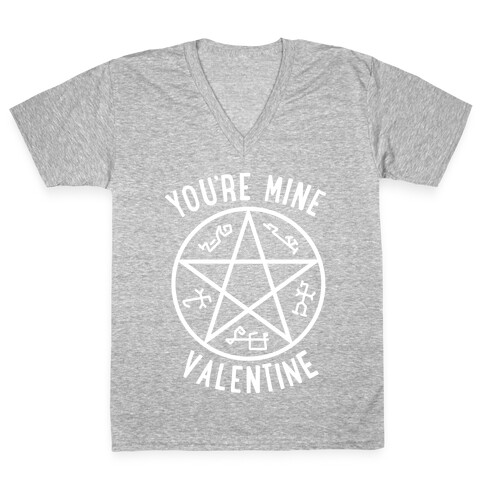 Devil's Trap Supernatural Valentine V-Neck Tee Shirt