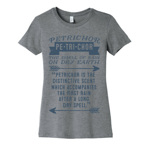Petrichor Definition Womens T-Shirt