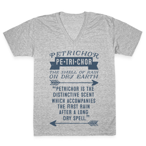 Petrichor Definition V-Neck Tee Shirt