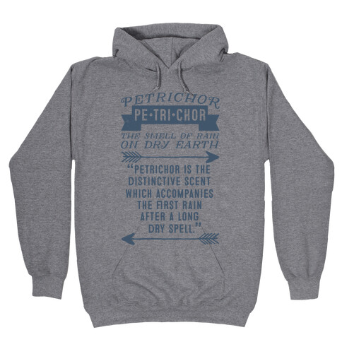 Petrichor Definition Hooded Sweatshirt