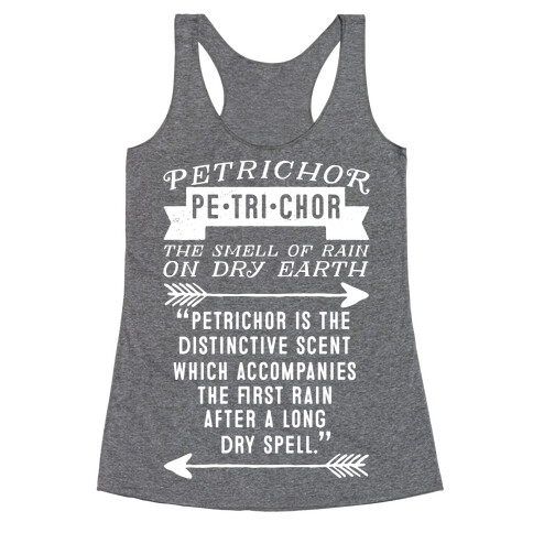 Petrichor Definition Racerback Tank Top