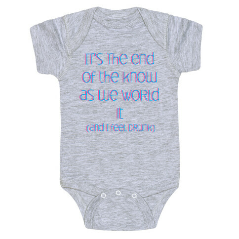 End of the Know (dark) Baby One-Piece