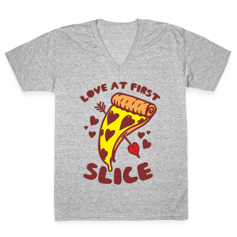 Love At First Slice V-Neck Tee Shirt